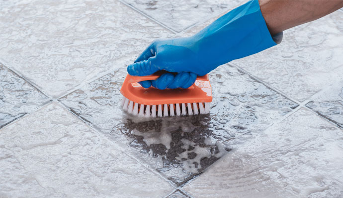 Professional tile and grout cleaning